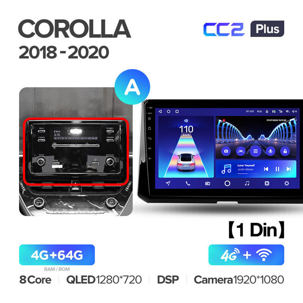 Teyes CC2 Plus 10" для Toyota Corolla 2018+