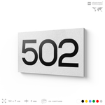 Номер на дверь 502, табличка на дверь для офиса, квартиры, кабинета, аудитории, склада, белая 120х70 мм, Айдентика Технолоджи