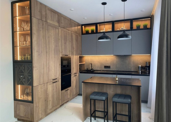 Примеры современных кухонь в дизайне из интернета