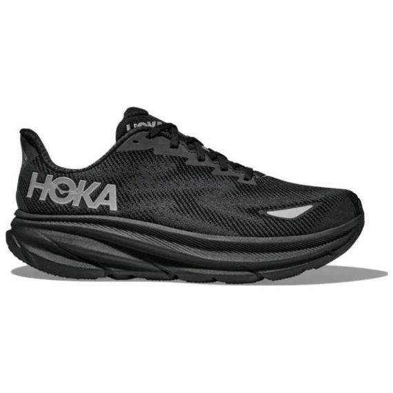 HOKA ONE ONE Clifton 9 Бежевые кроссовки Низкие Черные Женские
