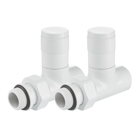 Набор ручной регулировки Royal Thermo Piano (2 шт.) 1/2" прямой, цвет белый (RTE 56.0010)