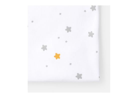 Простынь для кроватки KIDI soft от 0 до 4 лет (звёзды микс, трикотаж)