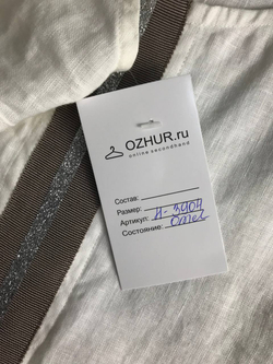 Платье льняное, маркировка S, визуально 44 размер