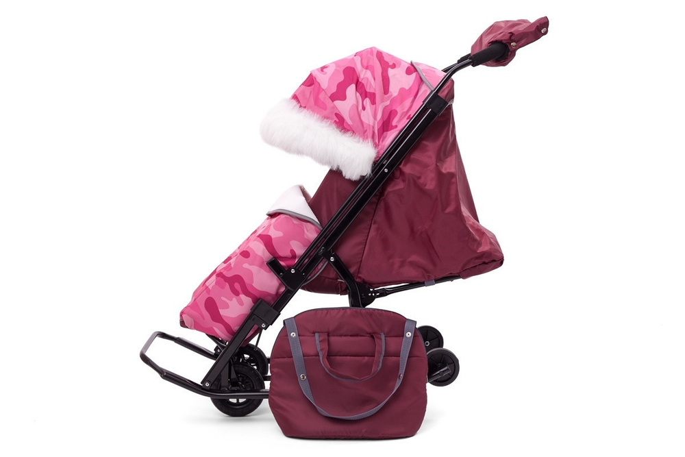 Санки - коляска Compact Military, серый арт. PcM18 Pikate