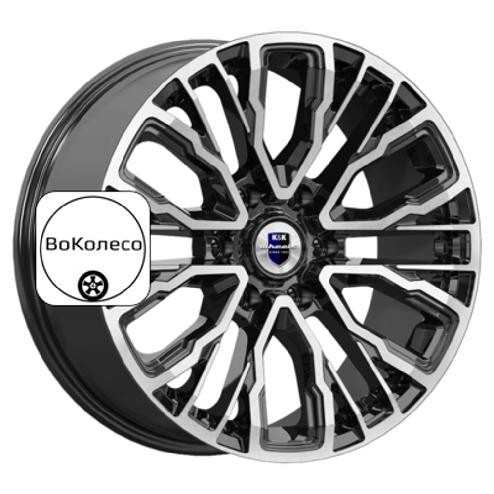 8,5x19/6x139,7 ET30 D106,1 Кортес (КС1102) Алмаз черный K&K