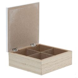 GAEM Шкатулка для чайных пакетиков, L16 W16 H5,5 см