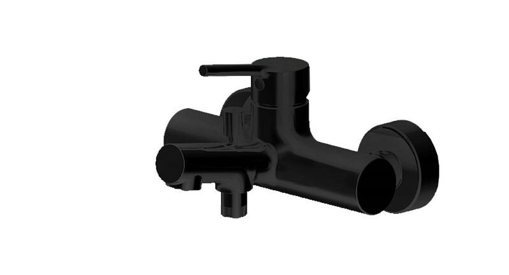 Смеситель для ванны Bravat Palace Black короткий излив, черный (F6172217BM-01-RUS)