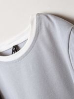 Лонгслив оверсайз "Туман" с контрастной отделкой 7+