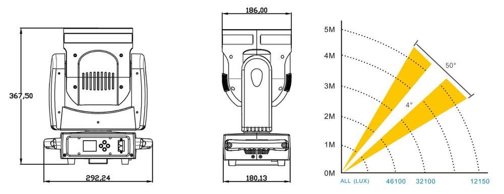 M1 6x40W Beam Wash Moving Head