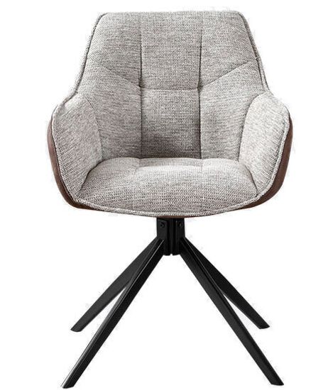 Комплект Стол обеденный раздвижной RELAX -160 (224) + 4 стула TWIST. поворотно-возвратный 180гр,, бежевый/коричневый / Черный