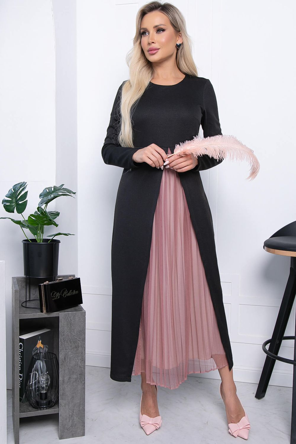 Платье "Аларика" П7274 (блэк) LT Collection (Акция)