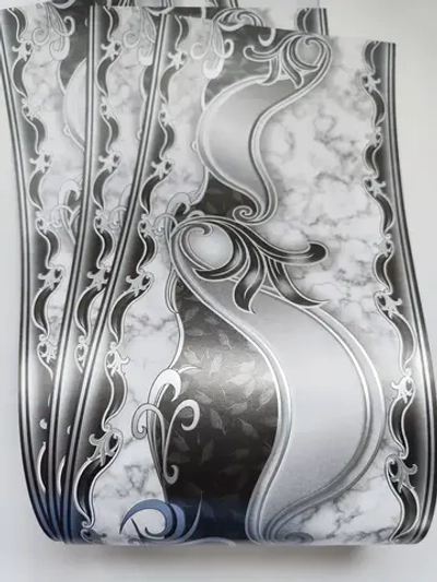 Бордюр для обоев бумажный 12 см окантовка лента черный