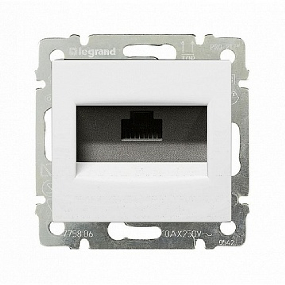 Розетка 1-я с з/к Legrand Valena Classic белая 774420