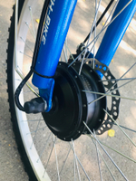 Взрослый грузовой велосипед-электровелосипед трицикл с корзиной синий