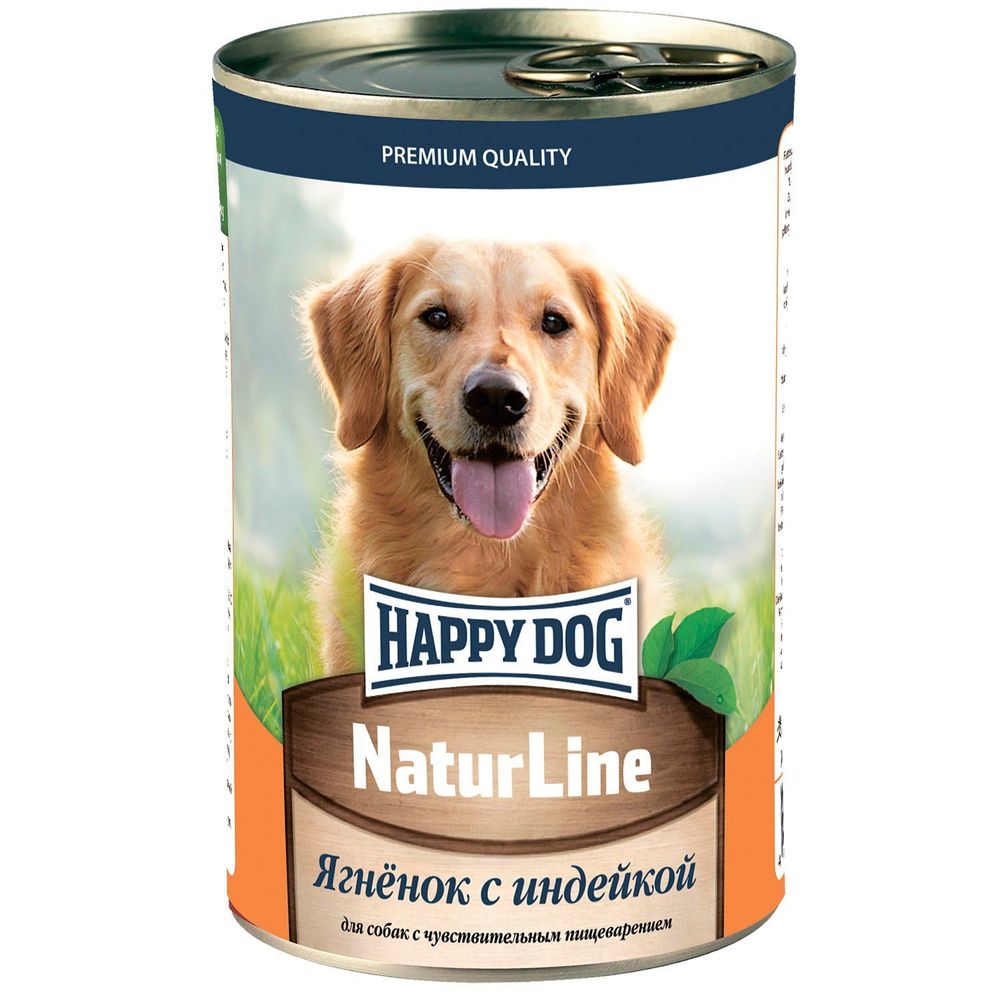 Консервы Happy Dog Natur Line ягненок с индейкой 410 г