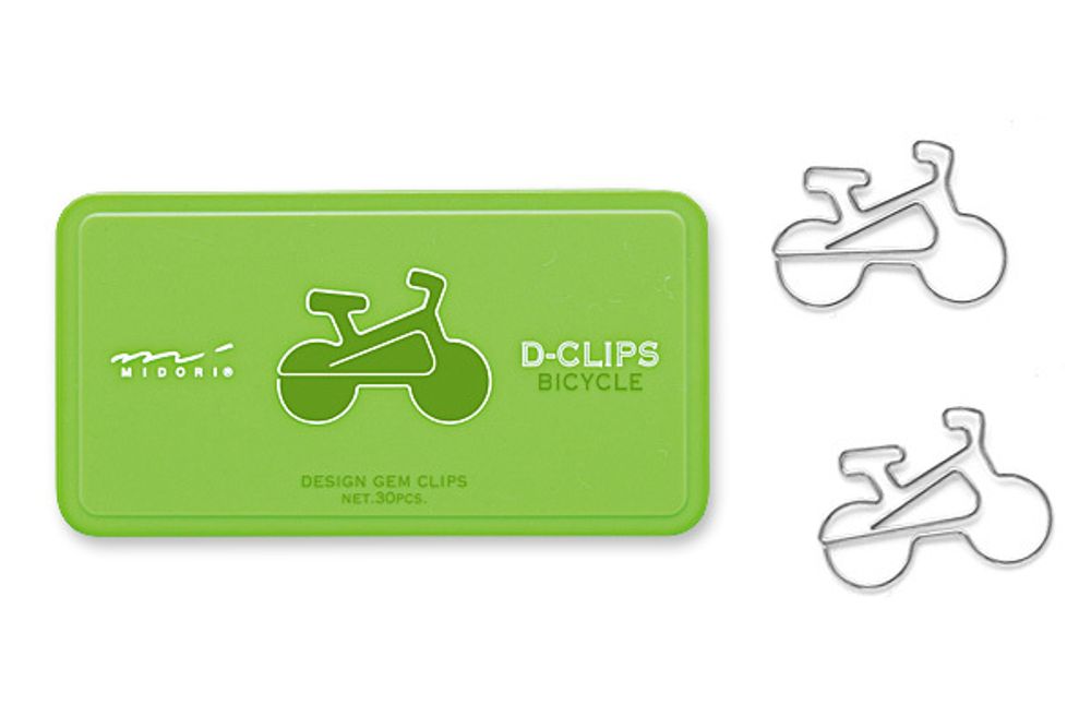 Скрепки Midori D-Clips Bicycle (30 шт.)