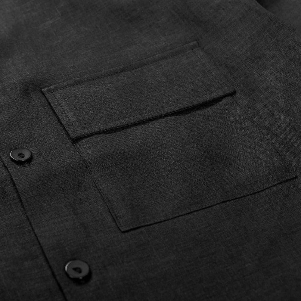 Купить Рубашка Calcium Льняная Черная Рубашка Calcium Льняная Черная