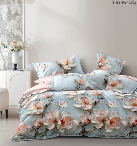 КПБ 2 сп с простыней на рез. 160х200 ПОПЛИН "П14"