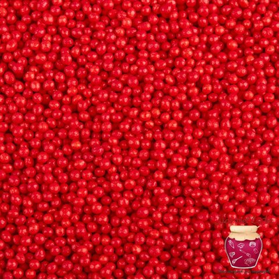 Посыпка "Шарики красные" 1,5 мм, 100 гр.