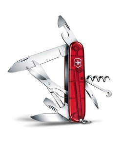 Нож перочинный VICTORINOX Climber, 91 мм, 14 функций, полупрозрачный красный (1.3703.t)