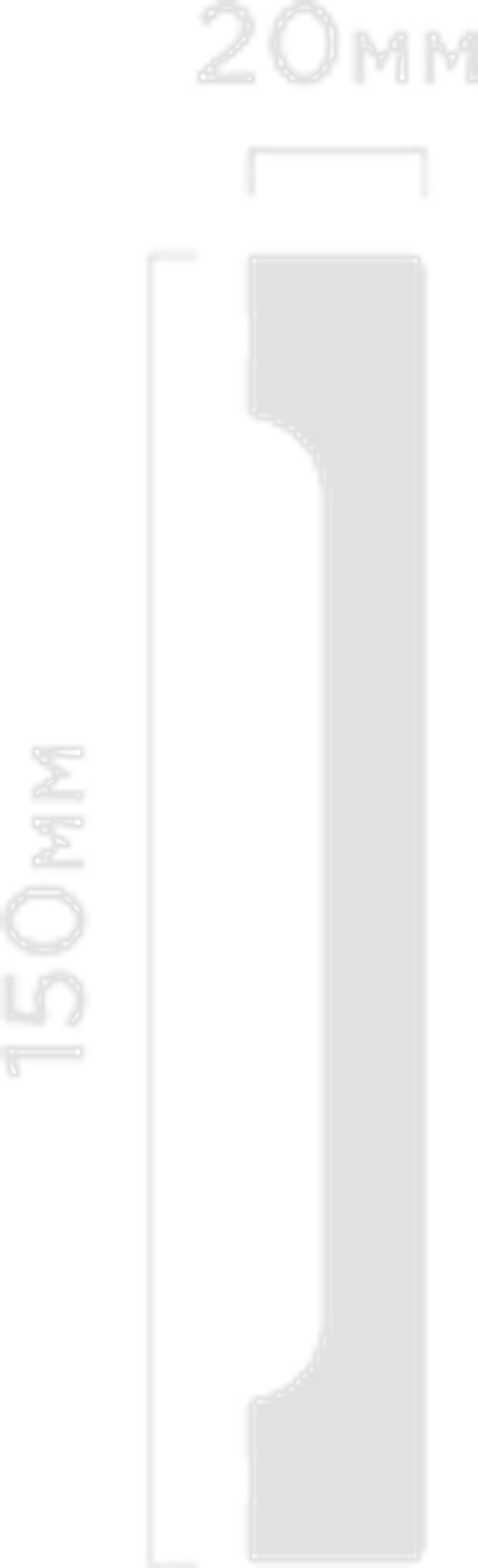 Плинтус HiWood, 150x20 мм