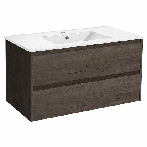 Тумба с раковиной Vincea Gio 100 R.Oak