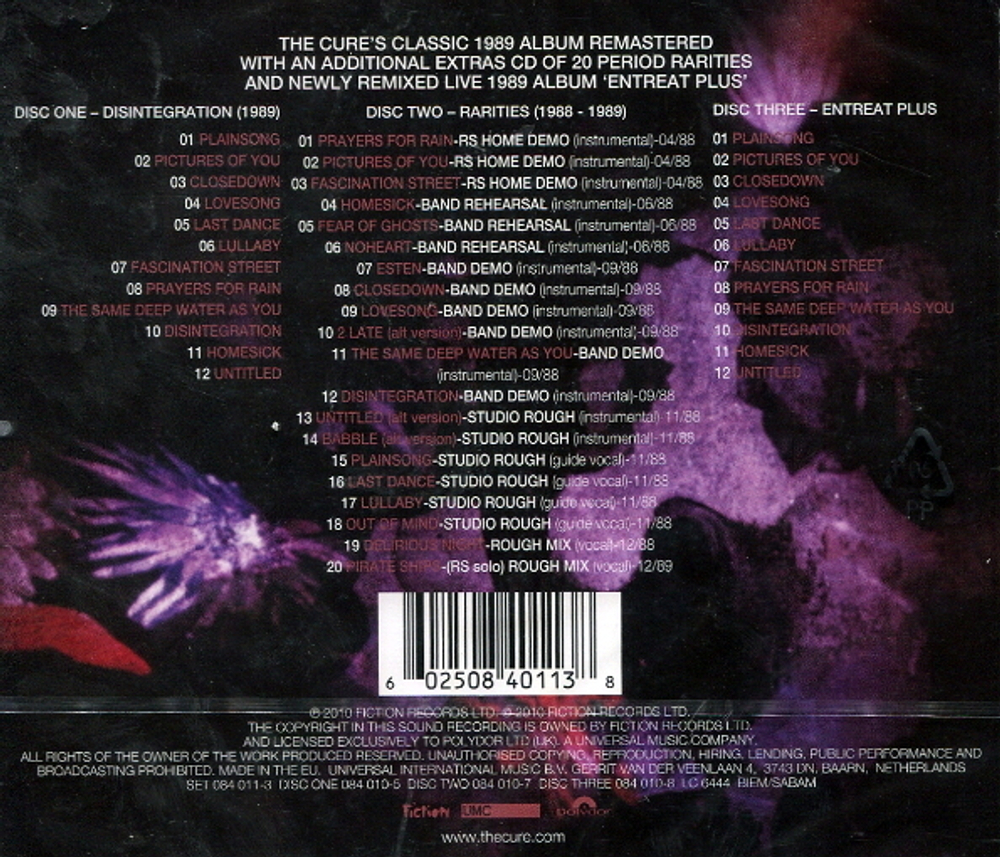 The Cure / Disintegration (3CD)
