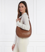 Кожаная сумка хобо lg crescent tz Michael Kors - коричневый(30S4G0PH9L)