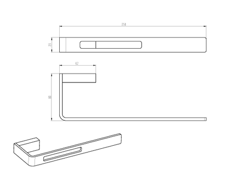 Boheme Полотенцедержатель NikelBrush серия Q