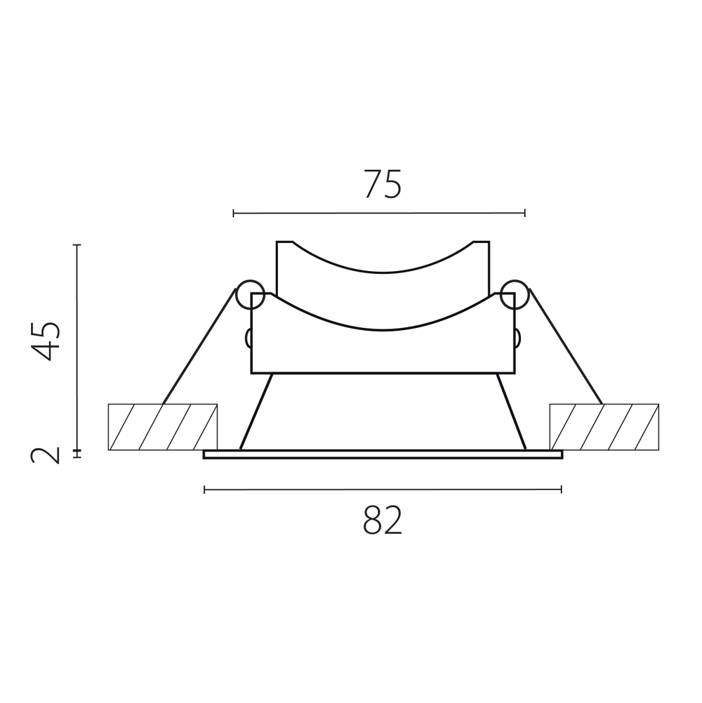 012906 Рамка (светильник) PVC д/LED-модулей 941хх и LED-ламп D50мм PIANO ROUND БЕЛЫЙ IP65