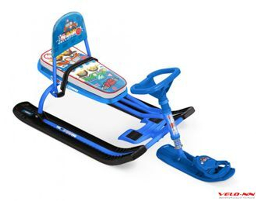 Снегокат Ника Тимка спорт 4-1 с машинками к/БЕЛЫЙ  ТС4-1/БГ