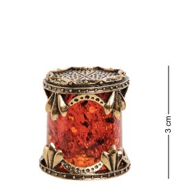 AM-1415 Наперсток (латунь, янтарь)