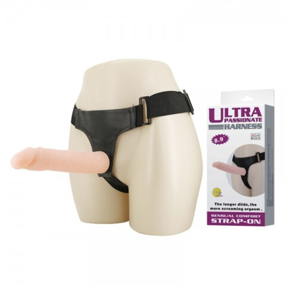 Страпон-реалистик гнущийся (22,5×4,5 см)