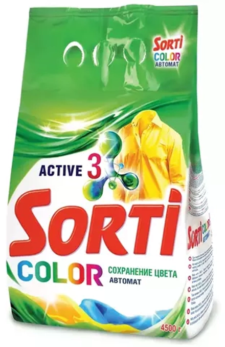 Стиральный порошок Sorti Color (автомат), 4.5 кг