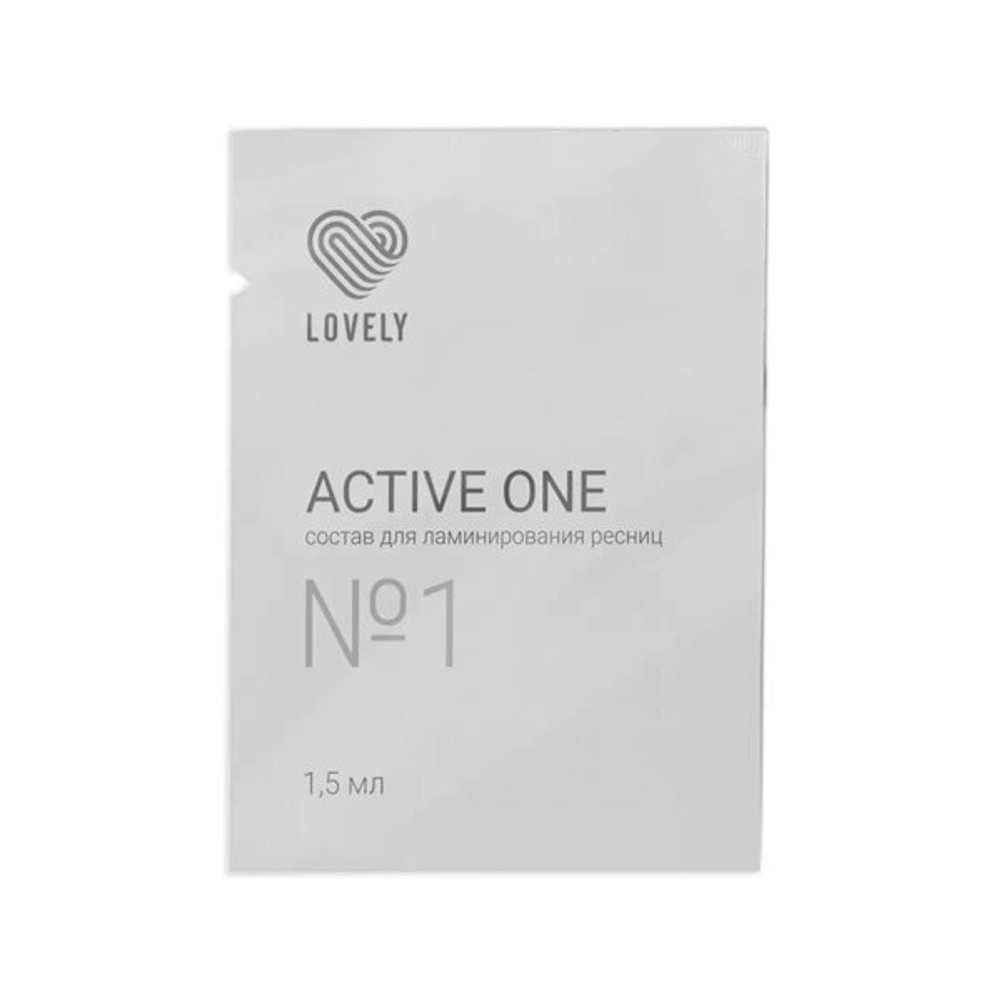 Состав №1 для ламинирования ресниц "Active One" Lovely 1,5 мл (саше)