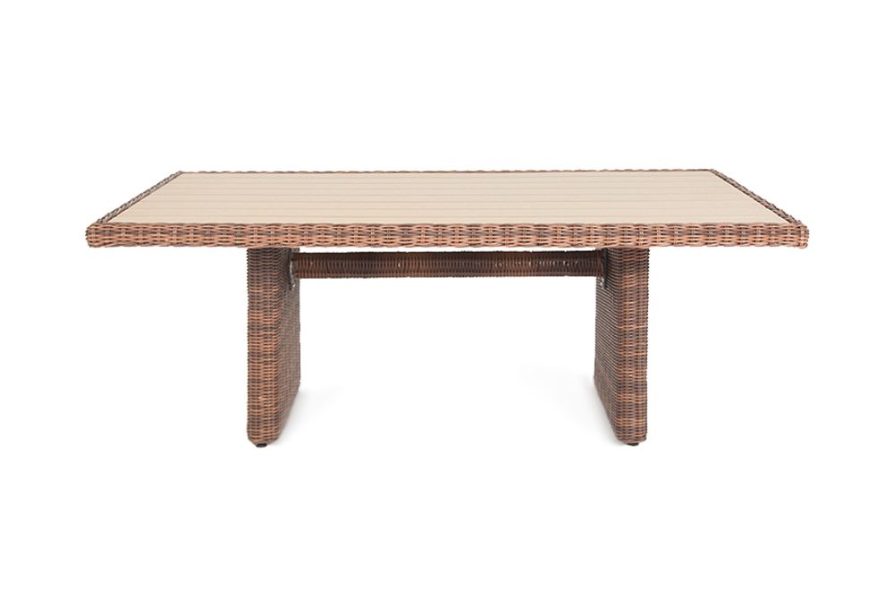 "Бергамо" плетеный обеденный стол, цвет коричневый