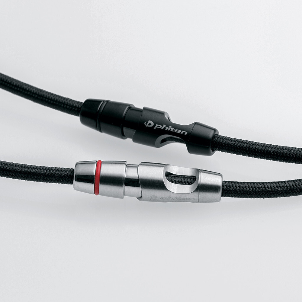 Ожерелье PHITEN RAKUWA NECKLACE LEASH MODEL II METAX серебристое