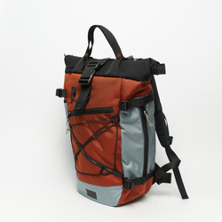 Рюкзак Rolltop Grubo 500 кирпичный/светло-серый
