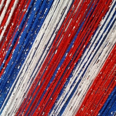 Нитяные шторы дождь радуга - белые, красные, синие, 300 х 280 см. Арт. 1-17-208