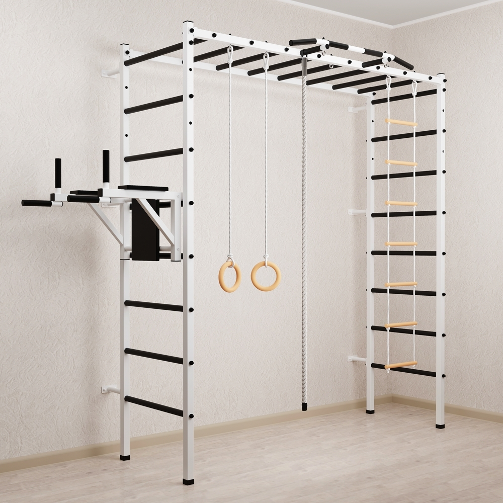 Спортивный комплекс Sv Sport П 403 (Турник/Брусья/Канат/Кольца/Лестница)