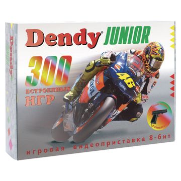 Игровая приставка DENDY Junior 300 встроенных игр (2 дж + пистолет)