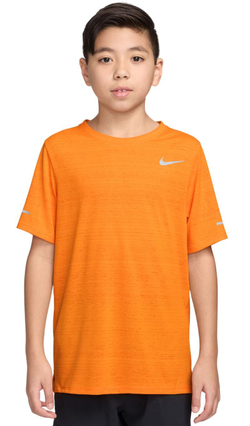 Детская теннисная футболка Nike Kids Miler Dri-Fit - bright ceramic