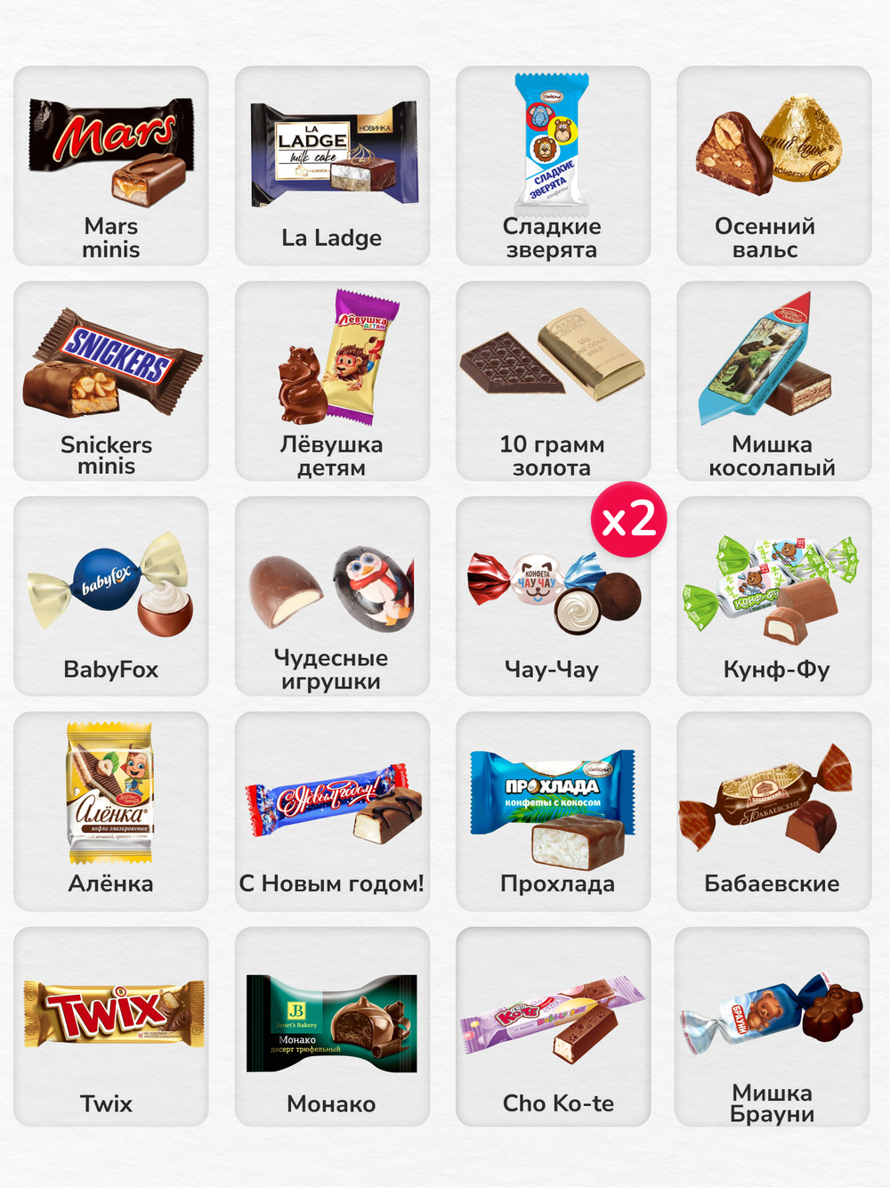 Сладкий новогодний подарок "Приятная компания" 1кг