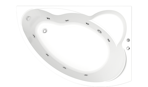 Гидромассажная ванна Bas Лагуна R 170х100