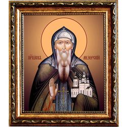 Иов (в схиме Иисус) Анзерский преподобный. Икона на холсте.