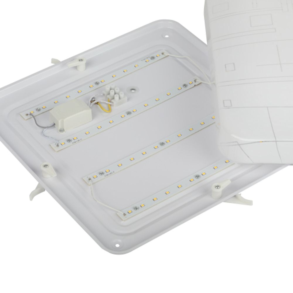 Светильник потолочный светодиодный ЭРА Классик без ДУ SPB-6-24 Nancy S 24Вт 4000K квадратный | Светильники SPB-6 без ДУ