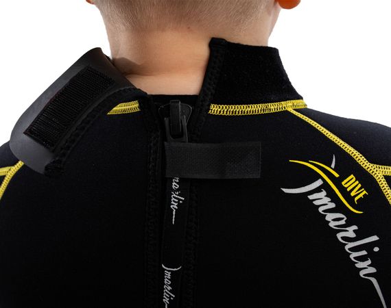 Гидрокостюм детский Marlin Malibu Junior 2,5 мм черно-желтый