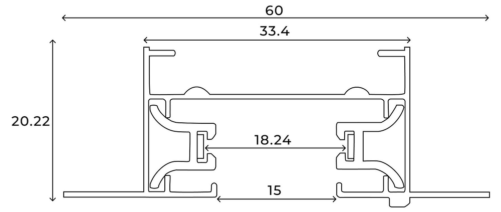 Трек встраиваемый Hesby Lighting Skylite 0036