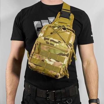 Тактическая сумка через плечо "HIKE BAG"  Multicam