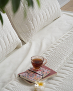 Комплект стеганного покрывала и 2 наволочек Kaj White Hermodr 130220317 Иран